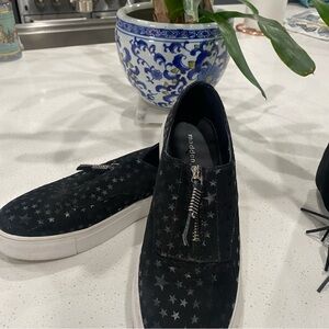Madden Girl Black Star Sneakers
